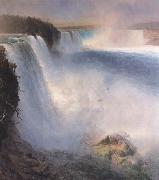 Frederic E.Church Niagara Falls from the American Side painting